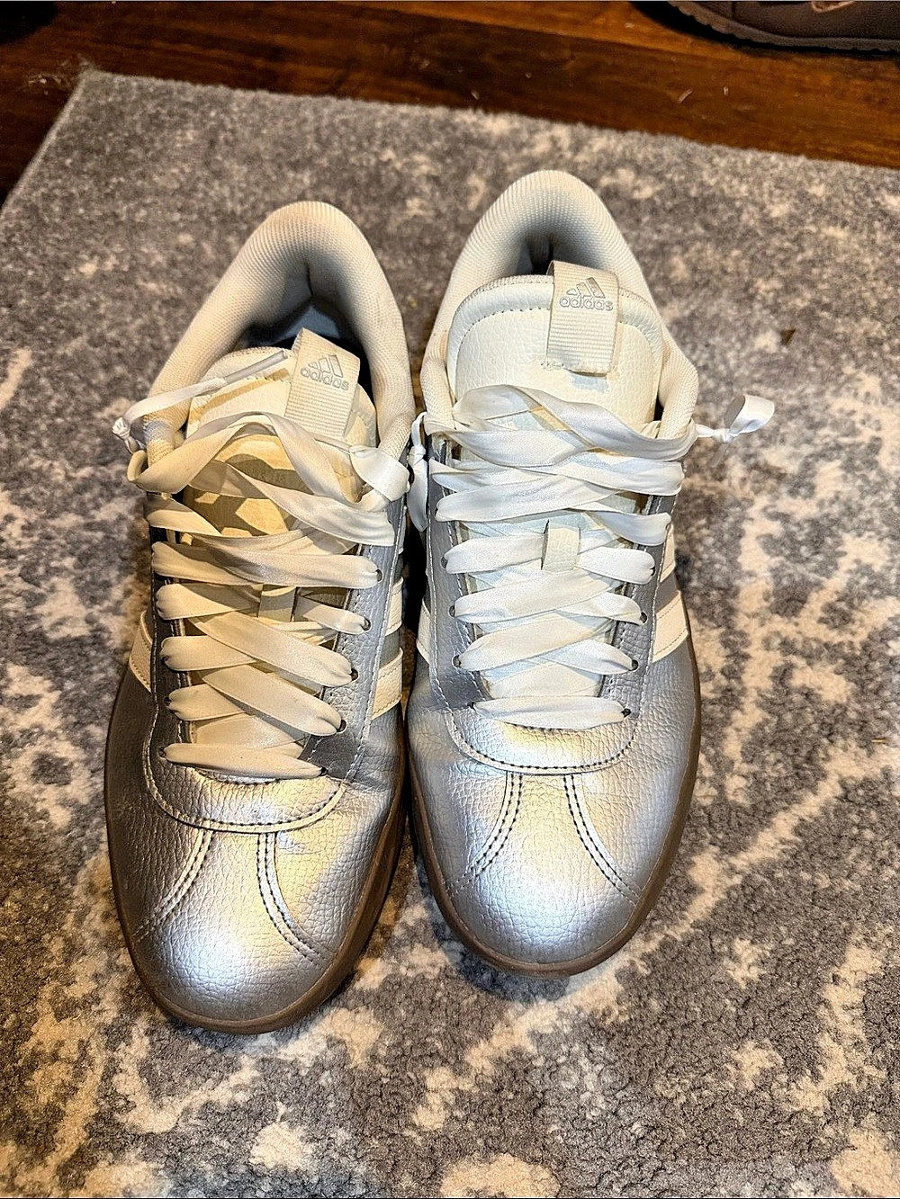 adidas Superstar Metallic Silver Sneakers US 9.5